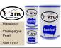 Preview: Mitsubishi, Champagne Pearl, S08 / V02: 500ml Lackdose + 500ml Klarlack + 250ml Härter - Set, von ATW Autoteile West.